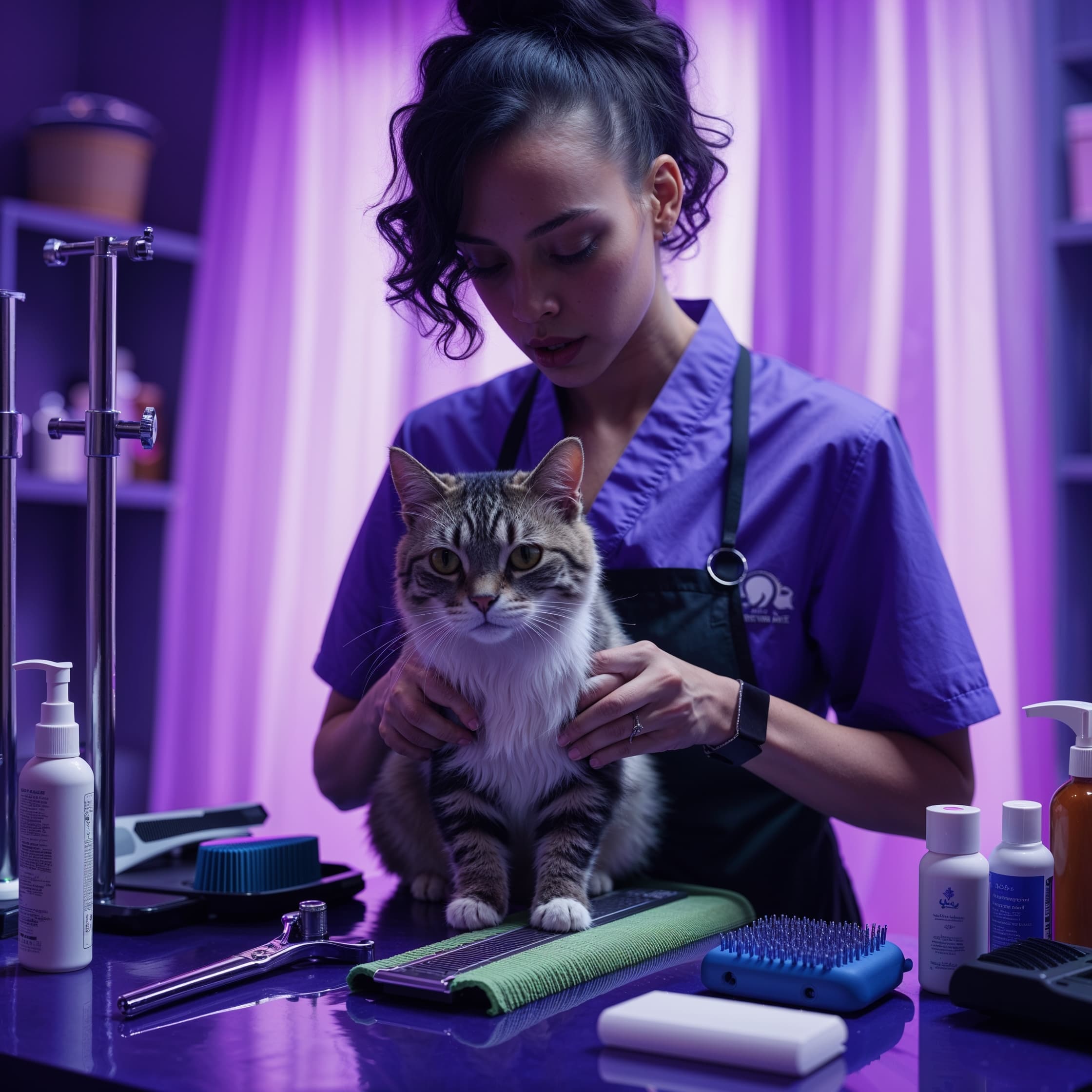 Cat grooming